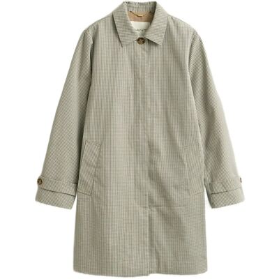 Gant Checked Cotton Blend Car Coat XL OAT BEIGE XL Gant Checked Cotton Blend Car Coat XL OAT BEIGE XL