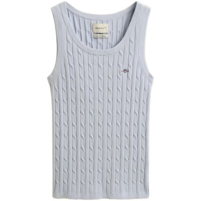 Gant Stretch Cotton Cable Tank Top L LIGHT BLUE L Gant Stretch Cotton Cable Tank Top L LIGHT BLUE L