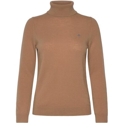 Gant Extrafine Lambswool Blend Rollneck S CARAMEL BEIGE S Gant Extrafine Lambswool Blend Rollneck S CARAMEL BEIGE S