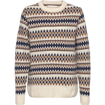 Gant Fairisle C-Neck M CREAM M Gant Fairisle C-Neck M CREAM M