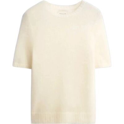 Gant Mohair Blend Ss C-Neck M CREAM M Gant Mohair Blend Ss C-Neck M CREAM M