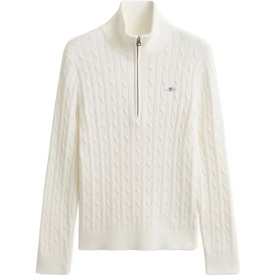 Gant Stretch Cable Half-Zip Sweater XXL EGGSHELL XXL Gant Stretch Cable Half-Zip Sweater XXL EGGSHELL XXL