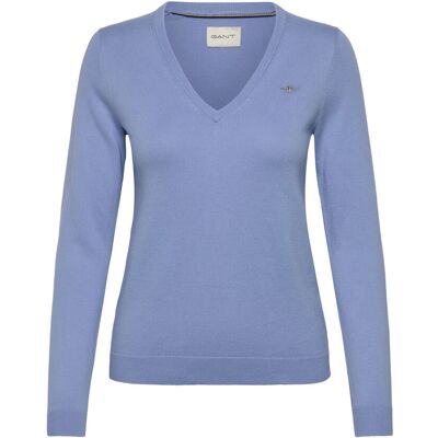 Gant Cotton V-Neck M CLEAR SKY M Gant Cotton V-Neck M CLEAR SKY M