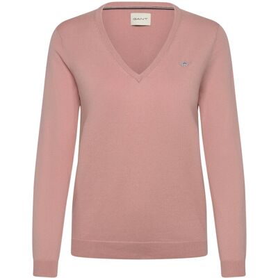 Gant Cotton V-Neck XXL DUSTY ROSE XXL Gant Cotton V-Neck XXL DUSTY ROSE XXL