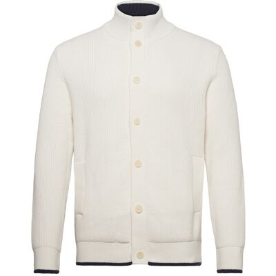 Gant Cotton Rib Buttoned Cardigan XXXL EGGSHELL XXXL Gant Cotton Rib Buttoned Cardigan XXXL EGGSHELL XXXL