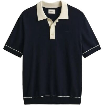 Gant Cotton Modal Polo XXL EVENING BLUE XXL Gant Cotton Modal Polo XXL EVENING BLUE XXL