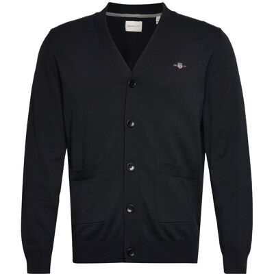 Gant Classic Cotton V-Cardigan M BLACK M Gant Classic Cotton V-Cardigan M BLACK M