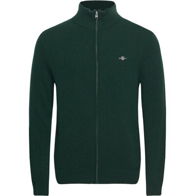 Gant Extrafine Lambswool Zip Cardigan XXXL TARTAN GREEN XXXL Gant Extrafine Lambswool Zip Cardigan XXXL TARTAN GREEN XXXL