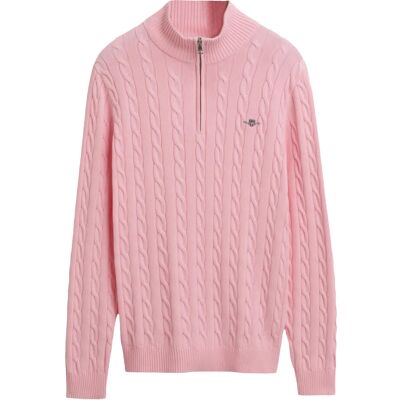 Gant Cable Knit Half-Zip Sweater XXL CALIFORNIA PINK XXL Gant Cable Knit Half-Zip Sweater XXL CALIFORNIA PINK XXL