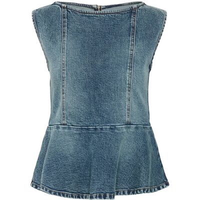 Gestuz Gzviva Sl Top 42 VINTAGE BLUE DENIM 42 Gestuz Gzviva Sl Top 42 VINTAGE BLUE DENIM 42