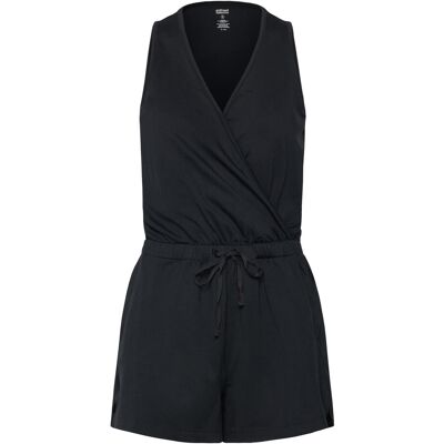 Girlfriend Collective Reset Wrap Romper, One Piece L BLACK L Girlfriend Collective Reset Wrap Romper, One Piece L BLACK L