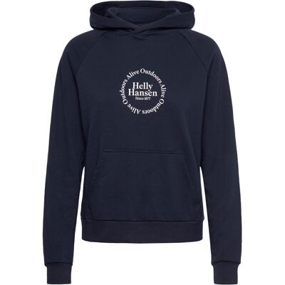 Helly Hansen W Core Graphic Hoodie M NAVY M Helly Hansen W Core Graphic Hoodie M NAVY M