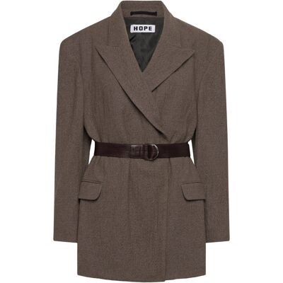 Hope Strava Blazer 38 WAVY BEIGE TWILL 38 Hope Strava Blazer 38 WAVY BEIGE TWILL 38