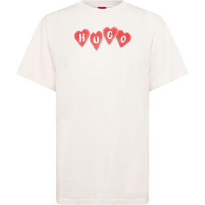 HUGO Vintage Tee_22 XS NATURAL XS HUGO Vintage Tee_22 XS NATURAL XS