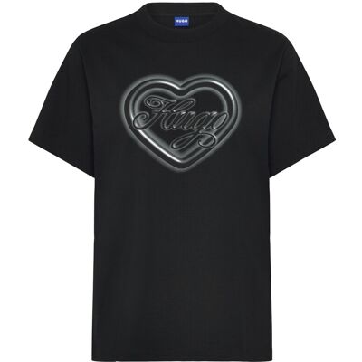HUGO BLUE Vintage Tee_B_8 M BLACK M HUGO BLUE Vintage Tee_B_8 M BLACK M