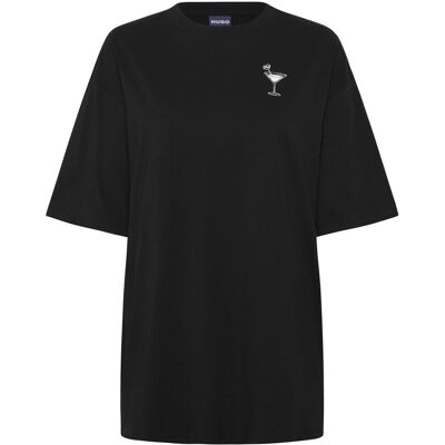 HUGO BLUE Oversized_Tee_B_10 M BLACK M HUGO BLUE Oversized_Tee_B_10 M BLACK M