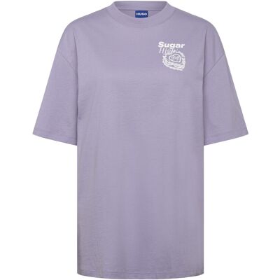 HUGO BLUE Oversized_Tee_B_10 M BRIGHT PURPLE M HUGO BLUE Oversized_Tee_B_10 M BRIGHT PURPLE M