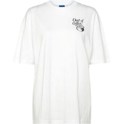 HUGO BLUE Oversized_Tee_B_10 M WHITE M HUGO BLUE Oversized_Tee_B_10 M WHITE M