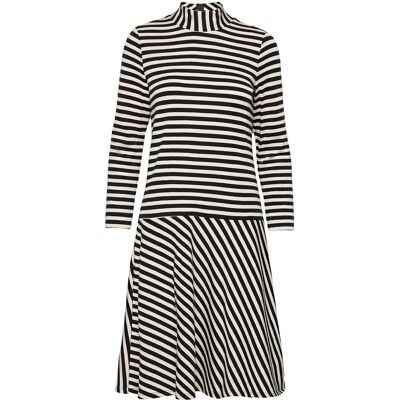 InWear Hubertiw Dress XXS BLACK / FRENCH NOUGAT XXS InWear Hubertiw Dress XXS BLACK / FRENCH NOUGAT XXS