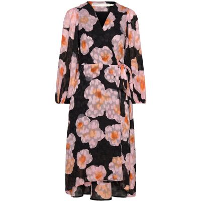InWear Basiraiw Wrap Dress 32 PINK POETIC FLOWER 32 InWear Basiraiw Wrap Dress 32 PINK POETIC FLOWER 32