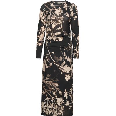 InWear Ruthiw Print Dress XXS BLACK LARGE FLOWER SILHOUETTE XXS InWear Ruthiw Print Dress XXS BLACK LARGE FLOWER SILHOUETTE XXS