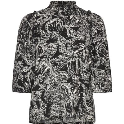 InWear Damaraiw Smock Blouse 38 GRAPHIC ABSTRACT BUTTERFLY 38 InWear Damaraiw Smock Blouse 38 GRAPHIC ABSTRACT BUTTERFLY 38