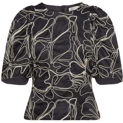 InWear Hodgeiw Blouse 32 BLACK / WHISPER WHITE 32 InWear Hodgeiw Blouse 32 BLACK / WHISPER WHITE 32