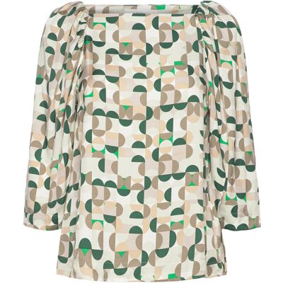 InWear Beriliw Blouse 38 GREEN GEOMETRICS 38 InWear Beriliw Blouse 38 GREEN GEOMETRICS 38