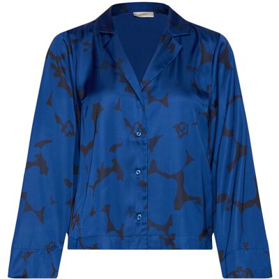 InWear Mehinaiw Blouse 36 BLUE REVERSED FLOWERS 36 InWear Mehinaiw Blouse 36 BLUE REVERSED FLOWERS 36