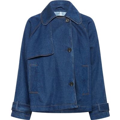 InWear Mableiw Minona Short Coat 32 DARK BLUE DENIM 32 InWear Mableiw Minona Short Coat 32 DARK BLUE DENIM 32