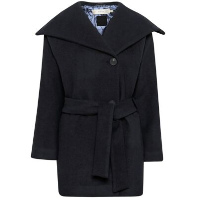 InWear Yunahiw Collar Coat 40 MARINE BLUE 40 InWear Yunahiw Collar Coat 40 MARINE BLUE 40