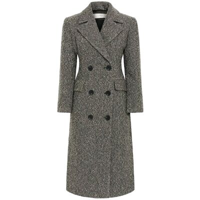 InWear Yashaiw Lapel Coat 40 BLACK / WHITE 40 InWear Yashaiw Lapel Coat 40 BLACK / WHITE 40