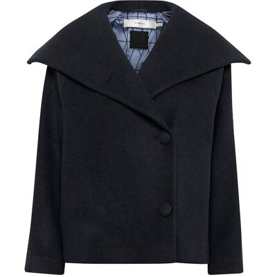 InWear Perryiw Short Coat R 40 MARINE BLUE 40 InWear Perryiw Short Coat R 40 MARINE BLUE 40