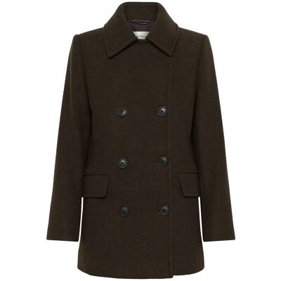 InWear Perryiw Sailor Coat R 44 CHOCOLATE BROWN 44 InWear Perryiw Sailor Coat R 44 CHOCOLATE BROWN 44