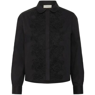 InWear Aimeeiw Cropped Shirt 46 BLACK 46 InWear Aimeeiw Cropped Shirt 46 BLACK 46