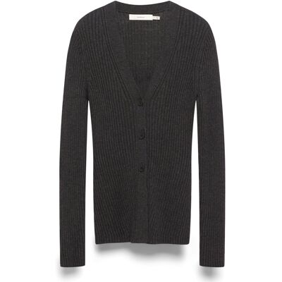 InWear Giaiw Cardigan L DARK GREY MELANGE L InWear Giaiw Cardigan L DARK GREY MELANGE L