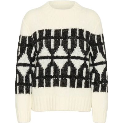 InWear Teiiw Pullover L LIGHT LUREX FAIRISLE L InWear Teiiw Pullover L LIGHT LUREX FAIRISLE L