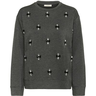 InWear Kincentiw Melange Deco Blouse M DARK GREY MELANGE M InWear Kincentiw Melange Deco Blouse M DARK GREY MELANGE M