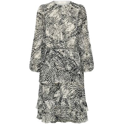 InWear Lyoniw Short Dress 42 BLACK WAVY STRUCTURE 42 InWear Lyoniw Short Dress 42 BLACK WAVY STRUCTURE 42