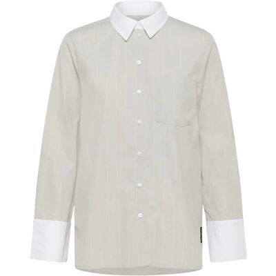 InWear Dessyiw Shirt 44 CHATEAU GREY PINSTRIPE 44 InWear Dessyiw Shirt 44 CHATEAU GREY PINSTRIPE 44