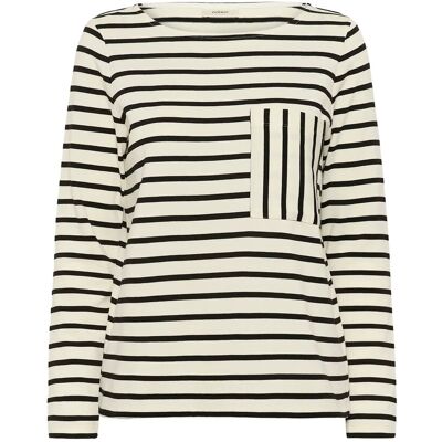 InWear Dellaiw T-Shirt S WHISPER WHITE / BLACK STRIPE S InWear Dellaiw T-Shirt S WHISPER WHITE / BLACK STRIPE S