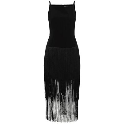 InWear Charleeneiw Fest Fringe Dress 42 BLACK 42 InWear Charleeneiw Fest Fringe Dress 42 BLACK 42
