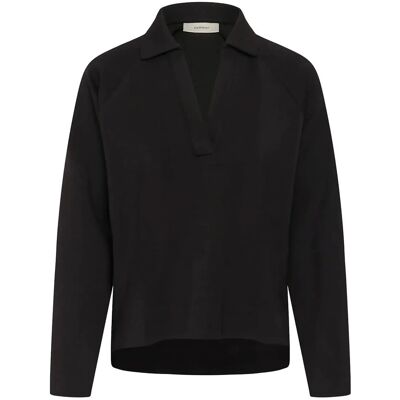 InWear Simiw Vincentiw Polo Blouse XL BLACK XL InWear Simiw Vincentiw Polo Blouse XL BLACK XL