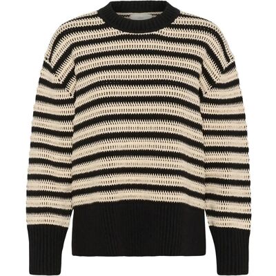 InWear Moskaiw Pullover L BLACK/ WHISPER WHITE L InWear Moskaiw Pullover L BLACK/ WHISPER WHITE L
