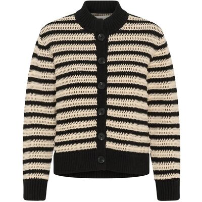 InWear Moskaiw Cardigan M BLACK/ WHISPER WHITE M InWear Moskaiw Cardigan M BLACK/ WHISPER WHITE M