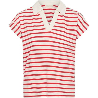 InWear Pfiaiw Polo Tshirt L RED SLIM STRIPE L InWear Pfiaiw Polo Tshirt L RED SLIM STRIPE L