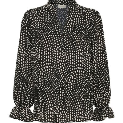 InWear Libertyiw Blouse 46 BLACK FADED DOT 46 InWear Libertyiw Blouse 46 BLACK FADED DOT 46