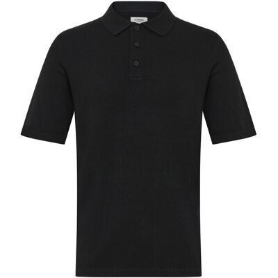JJ REBEL Jrebcallum Knit Polo Ss Sn XS BLACK XS JJ REBEL Jrebcallum Knit Polo Ss Sn XS BLACK XS