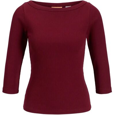 JJXX Jxfifi Str 3/4 Boatneck Top Jrs Noos L CABERNET L JJXX Jxfifi Str 3/4 Boatneck Top Jrs Noos L CABERNET L