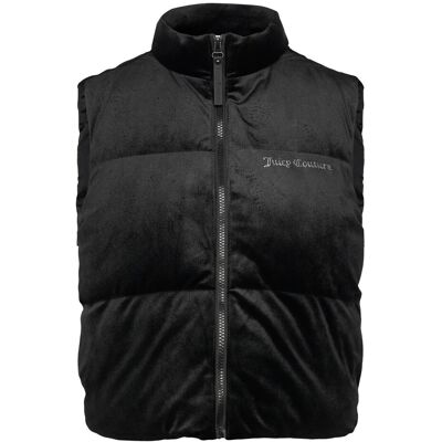 Juicy Couture Lightening Velour Gilet XS BLACK XS Juicy Couture Lightening Velour Gilet XS BLACK XS
